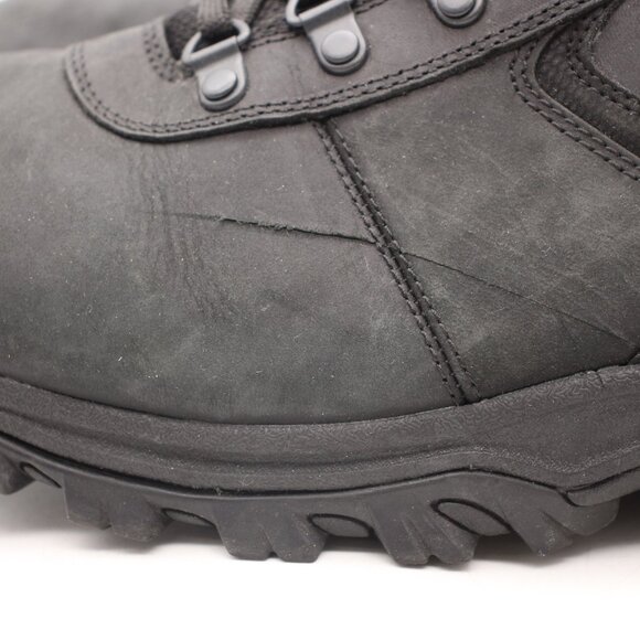 Timberland Maddsen Mid Hiking Boots Waterproof Men\'s Size 12 Black Shoes